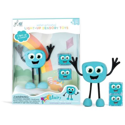 Personnage Blair bleu et 2 cubes lumineux  par Glo Pals