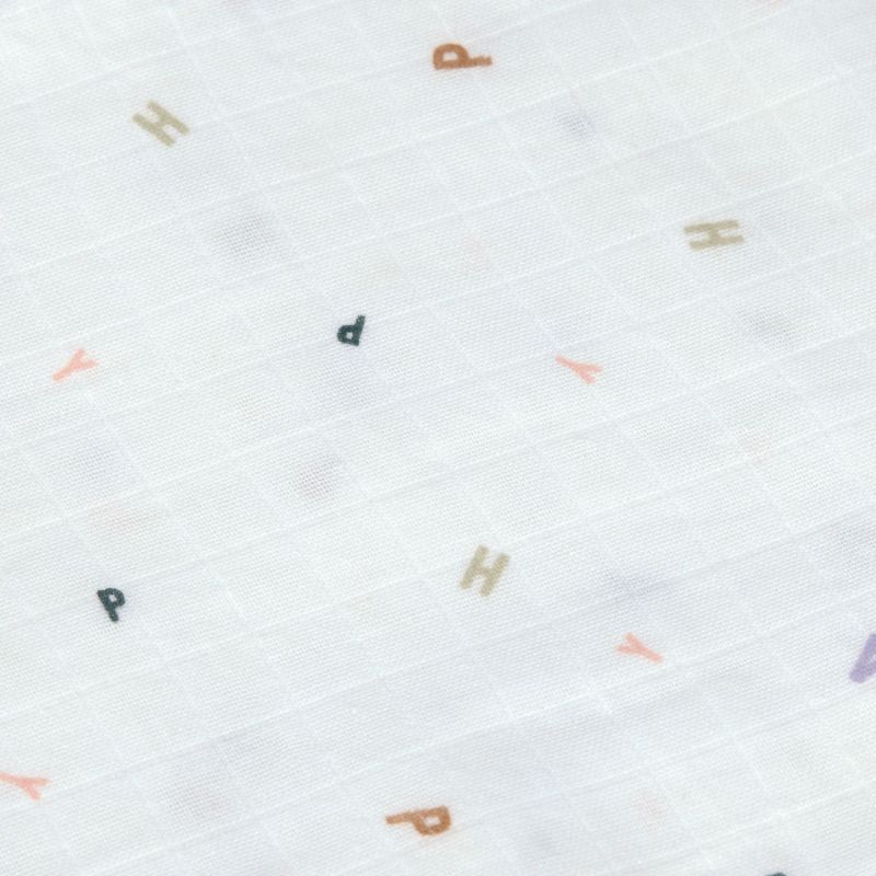 Lot de 3 langes mousseline GOTS Happy Fruits pêche (60x60 cm) Lässig Produit 6