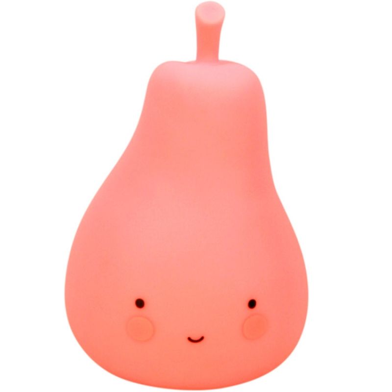Mini veilleuse poire rose (14 cm) A Little Lovely Company