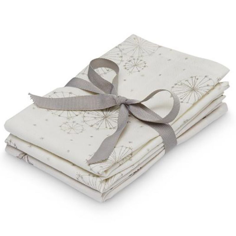 Lot de 4 mini langes en coton bio Dandelion-Faon (30 x 30 cm) Cam Cam Copenhagen