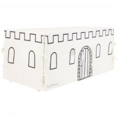 Cabane de table Château Noir et Beige (90 x 200 cm) - Ratatam