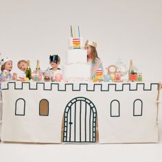 Cabane de table Château Noir et Beige (90 x 200 cm)