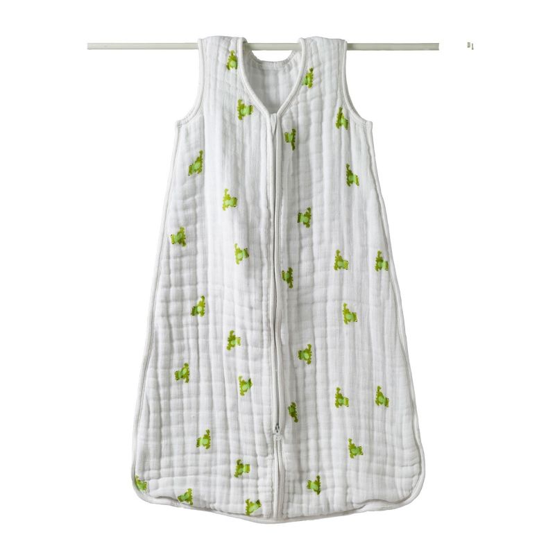 Gigoteuse hiver 6-12 mois en mousseline de coton Cozy slumber ''Jungle jam grenouille'' aden + anais