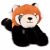 Variation Rouge du produit Peluche magnétique PODCOLL Panda Roux (30 cm) de la marque Histoire d'Ours
