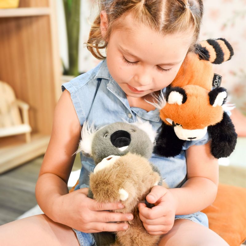 Peluche magnétique PODCOLL Panda Roux (30 cm) Histoire d'Ours Ambiance 7