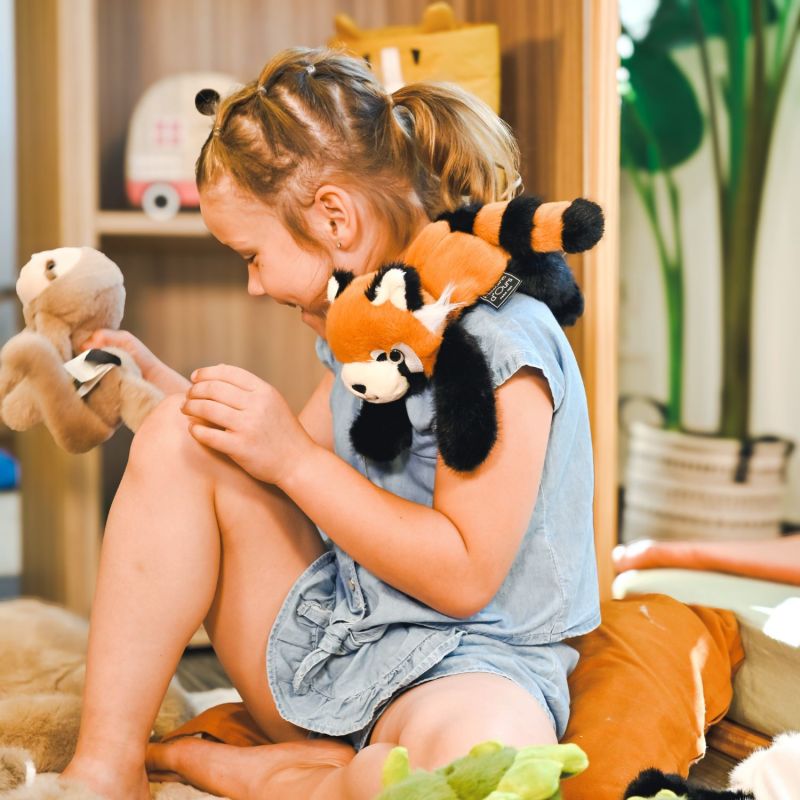 Peluche magnétique PODCOLL Panda Roux (30 cm) Histoire d'Ours Ambiance 8
