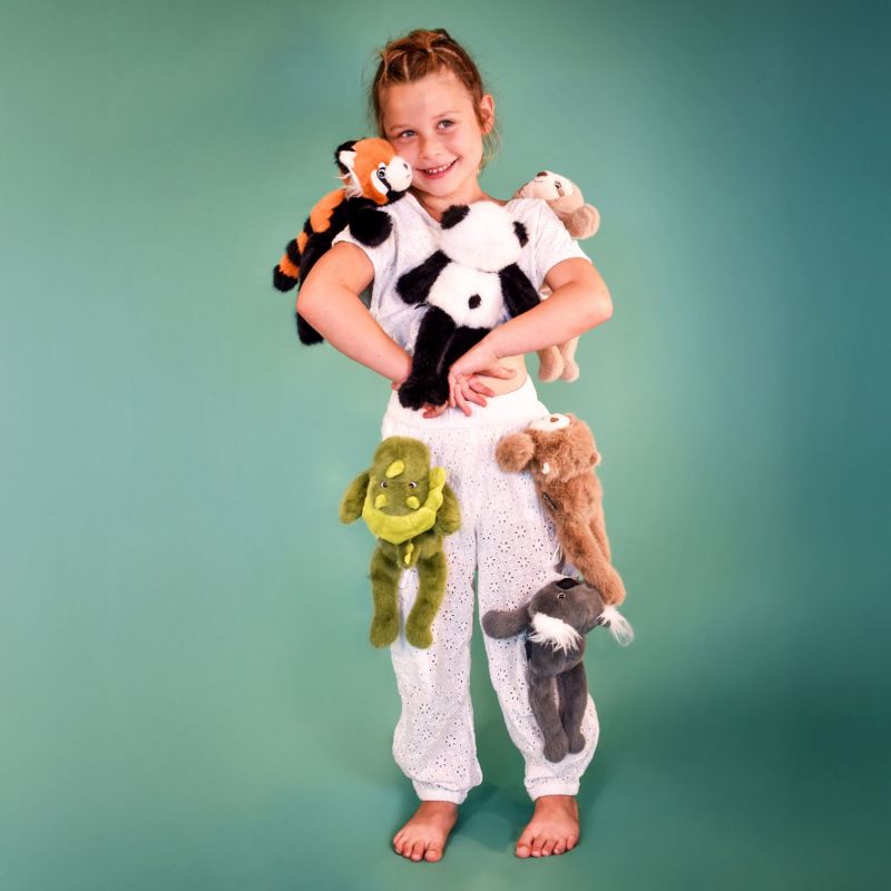 Peluche magnétique PODCOLL Panda Roux (30 cm) Histoire d'Ours Ambiance 9