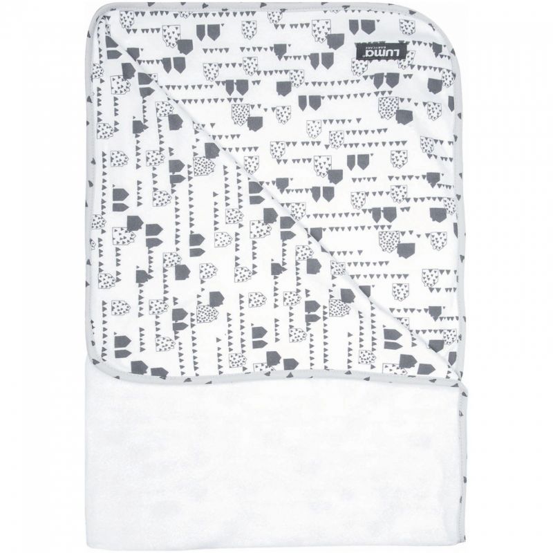 Serviette de bain Petites maisons (100 x 75 cm) Luma Babycare