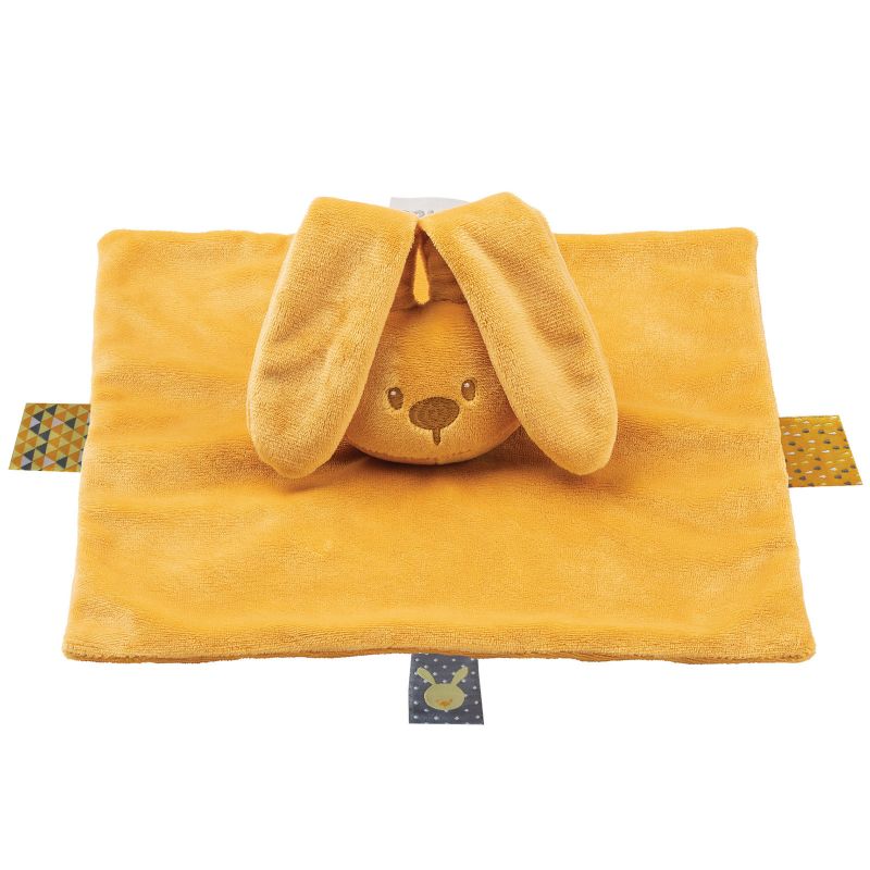 Doudou plat lapin Lapidou ocre (28 x 28 cm) Nattou