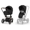 Duo PRIAM 2026 Poussette tout-terrain avec nacelle pliable et Châssis Rose Gold Sepia Black Cybex Produit 1