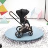 Duo PRIAM 2026 Poussette tout-terrain avec nacelle pliable et Châssis Rose Gold Sepia Black Cybex Ambiance 8