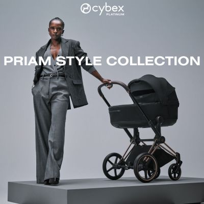 Duo PRIAM 2026 Poussette tout-terrain avec nacelle pliable et Châssis Rose Gold Sepia Black