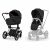 Variation Rose Gold, Sepia Black du produit Duo PRIAM 2026 Poussette tout-terrain avec nacelle pliable et Châssis Rose Gold Sepia Black de la marque Cybex