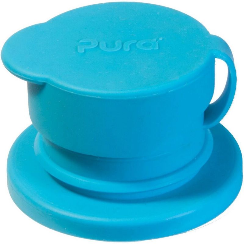 Bouchon sport en silicone bleu aqua Pura