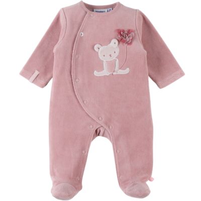 Pyjama velours Lovely Cat rose clair (12 mois)  par Noukie's