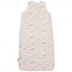 Gigoteuse légère en gaze de coton Animals Olive Green (3-6 mois)