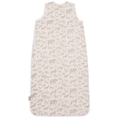 Gigoteuse légère en gaze de coton Animals Olive Green (3-6 mois)