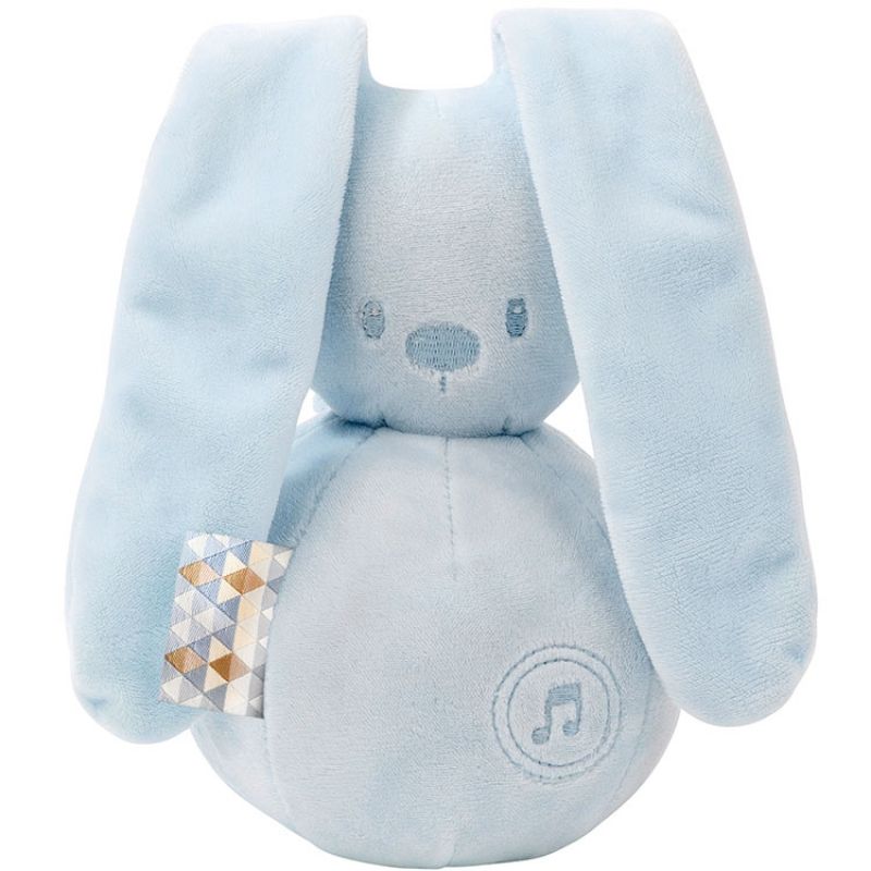 Peluche musicale Lapidou bleu clair (20 cm) Nattou