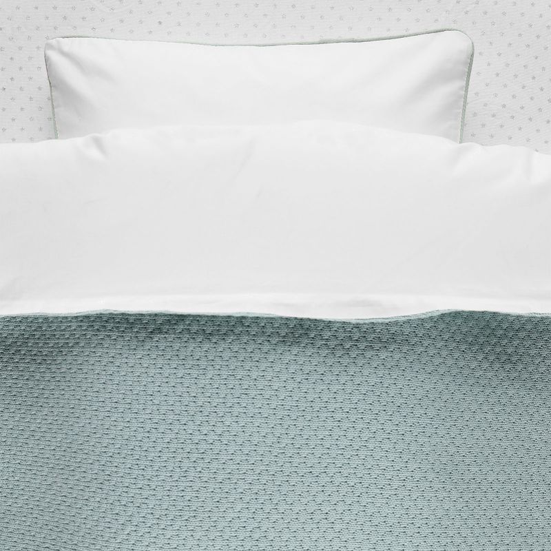 Housse de couette et taie aqua Tricoloudoux (100 x 140 cm) Noukie's