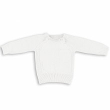Pull blanc (6 mois : 68 cm)  par Baby's Only