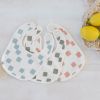 Lot de 3 bavoirs naissance GOTS Happy Fruits olive Lässig Ambiance 2