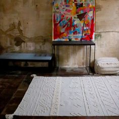 Tapis lavable Tribu natural (120 x 160 cm)