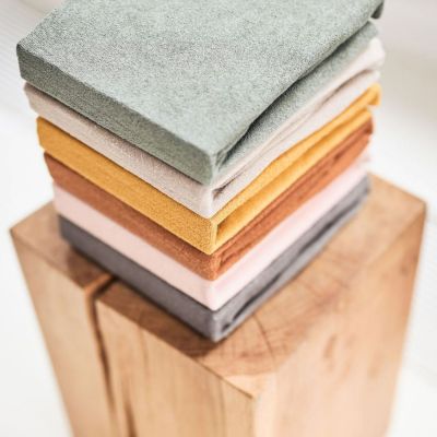 Housse de matelas à langer en éponge Ash Green (50 x 70 cm)