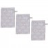 Lot de 3 gants de toilette mousseline Clouds - Trixie Lot de 3 gants de toilette mousseline Clouds - Trixie