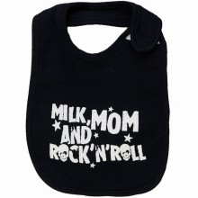 Bavoir à velcro Milk mum rock (0-3 mois)  par Gaspard et Zoé