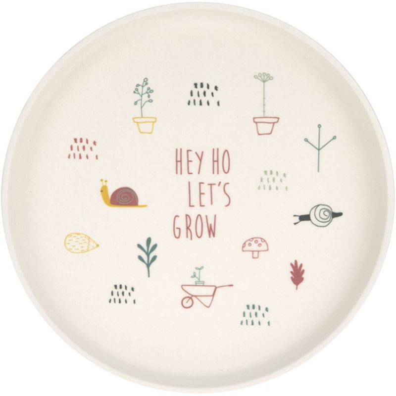 Assiette Hey ho let's grow rose Garden Explorer Lässig