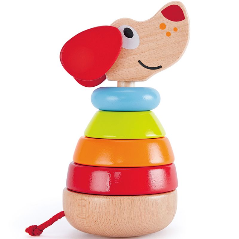 Chiot Puppy arc-en-ciel à empiler Hape