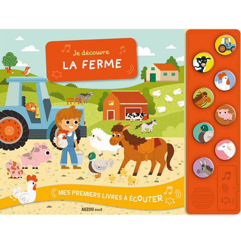 Livre sonore Je découvre la ferme Auzou Editions