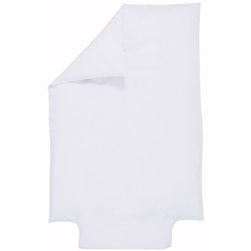 Housse de couette bébé en coton bio blanche (100 x 140 cm) P'tit Basile