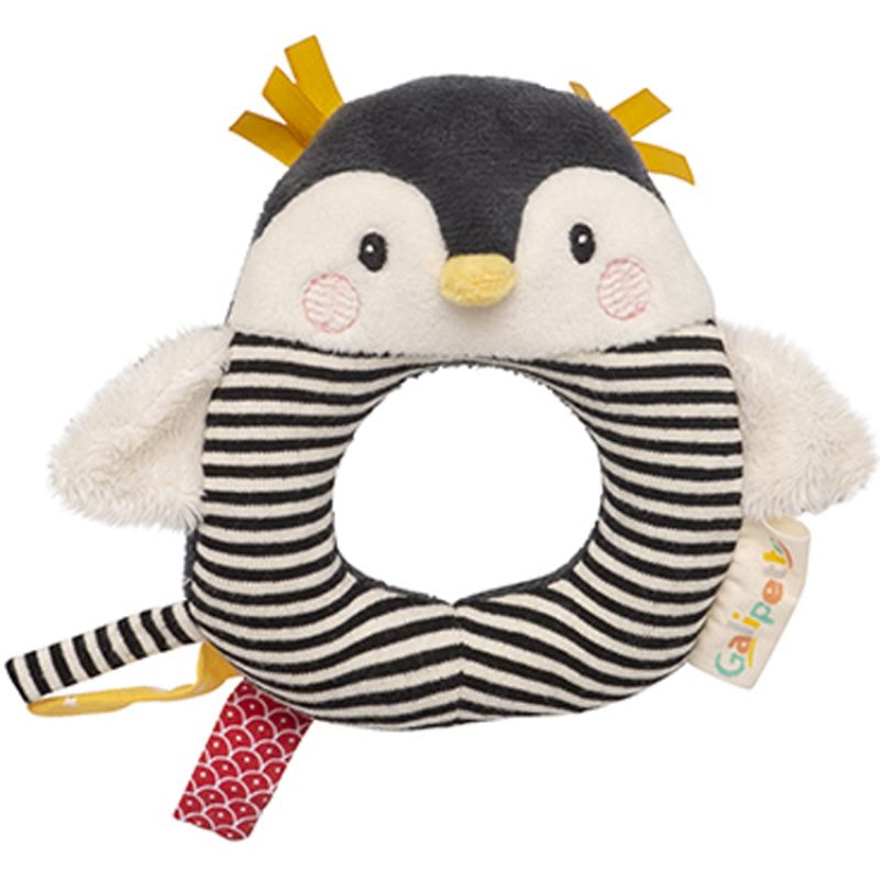 Hochet anneau pingouin Les Nanouks Galipette