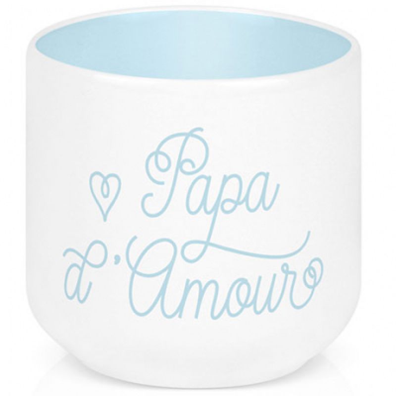 Coquetier en porcelaine Papa d'amour Créa Bisontine