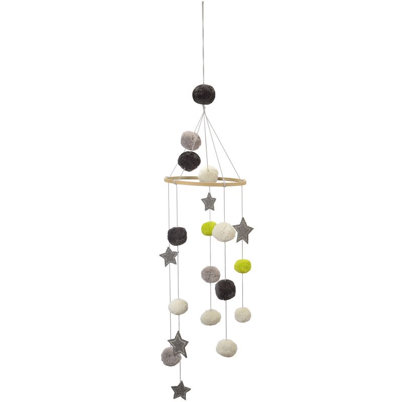 Mobile décoratif Pompons et étoiles Kikadu