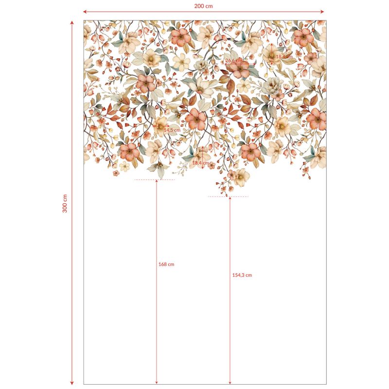 Papier peint panoramique Decor Jardin fleuri (2m x 3m)  Lilipinso Produit 4