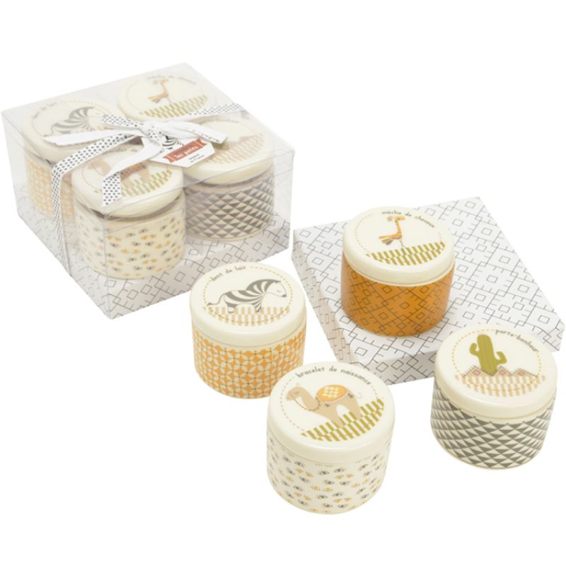 Coffret cadeau de naissance Clotaire le lama Amadeus Les Petits