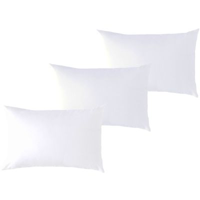 Lot de 3 taies d'oreiller en coton bio blanc (40 x 60 cm) P'tit Basile