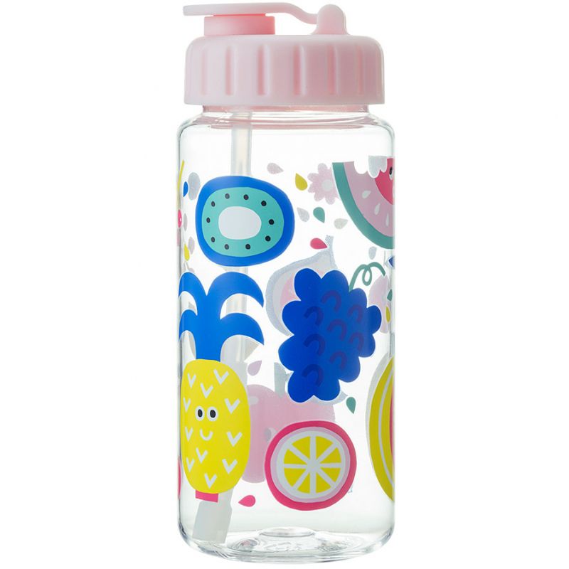 Gourde en tritan Tutti Frutti rose (350 ml) Maison Petit Jour