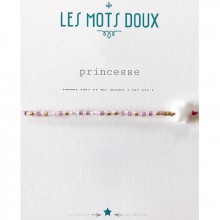 Bracelet Princesse (perles en pâte de verre)  par Les Mots Doux