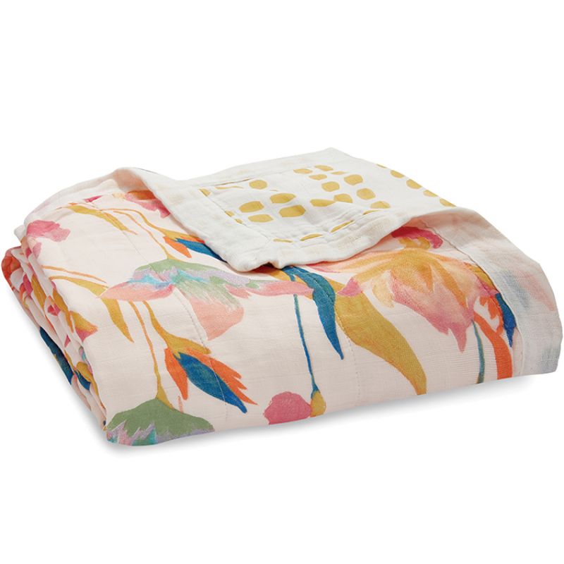 Couverture de rêve Dream blank en bambou Marine gardens (120 x 120 cm) aden + anais