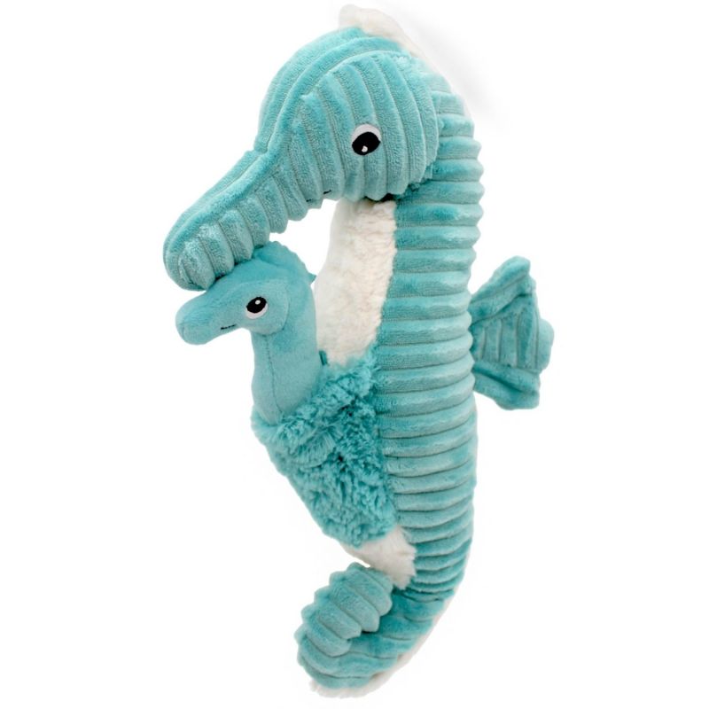 Peluche Papadou papa et bébé Les Ptipotos Aqua (34 cm) Les Déglingos Produit 1