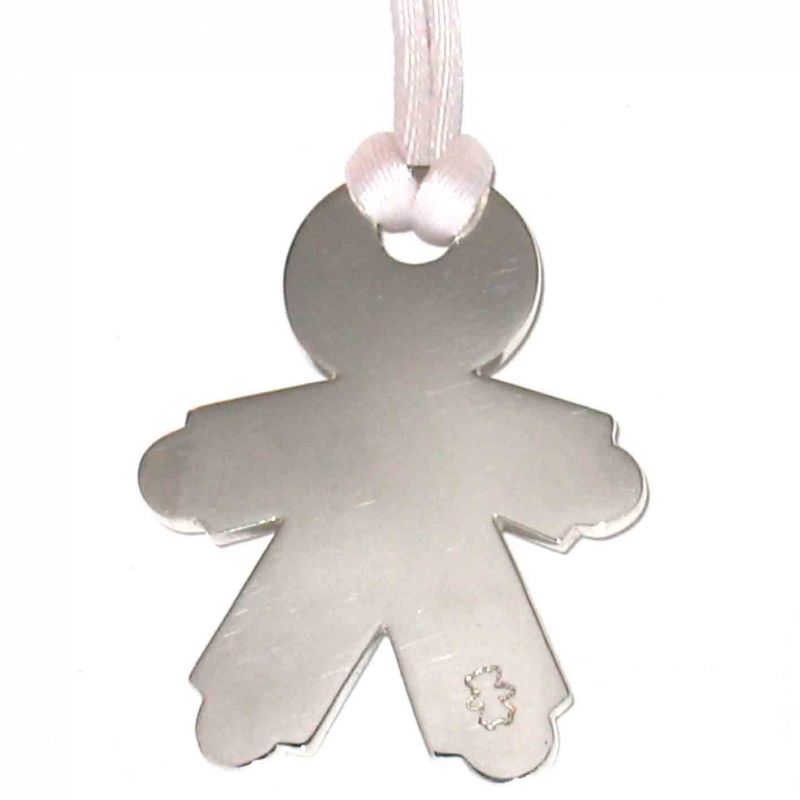 Médaille de berceau petit garçon (argent 925°) Loupidou