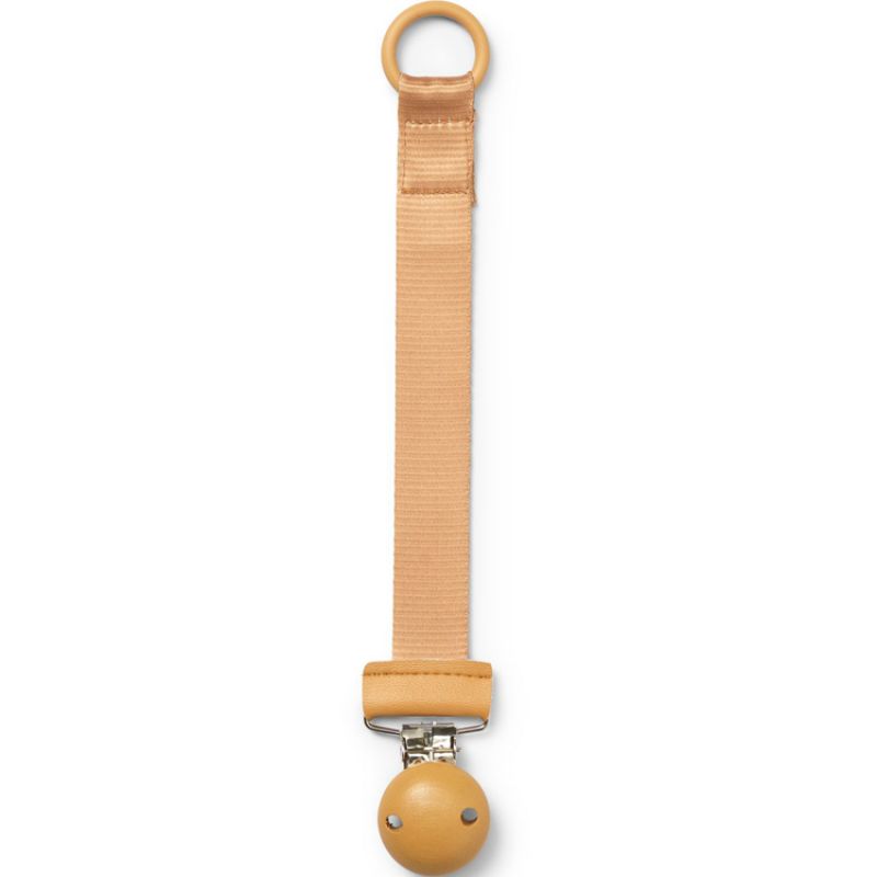 Attache sucette bois jaune Gold Elodie Details