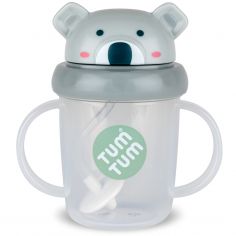 Tasse antifuite avec paille lestée Koala (200 ml) - TUM TUM