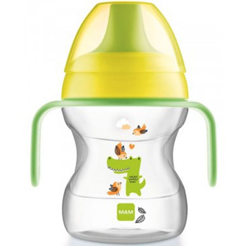 Tasse d'apprentissage avec anses crocodile vert (190 ml) MAM
