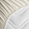 Drap housse en coton bio pour landau Ecru (76 x 30 cm) Kadolis Produit 3