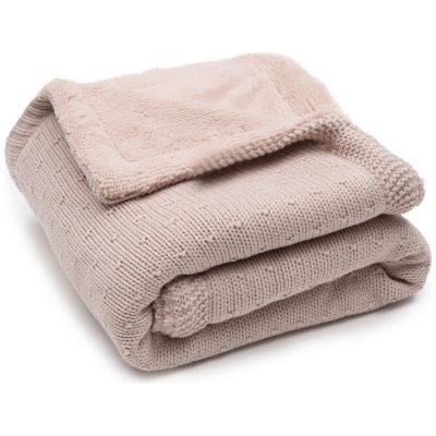 Couverture Sprinkle Knit Silk Rose-Fluffy (75 x 100 cm)