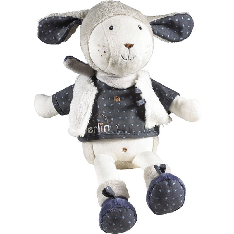 Peluche Merlin mouton (38 cm) Sauthon